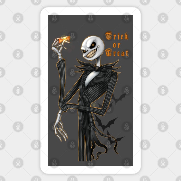 Trick or Treat Jack Sticker by Monstrous1